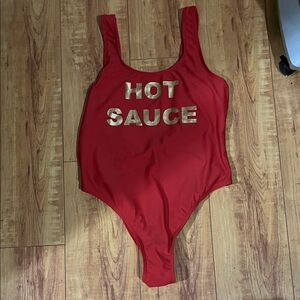 Women's Red 'Hot Sauce' One Piece Swimsuit